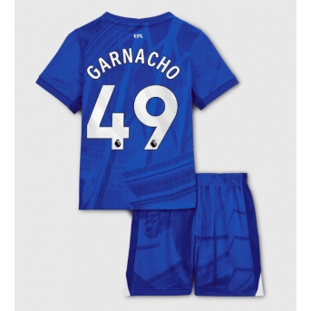 Billige Fotballdrakt Chelsea Alejandro Garnacho #49 Replika Hjemmedraktsett Barn 2025-26 Kortermet (med bukser)